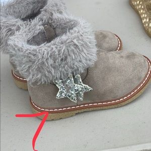 Grey booties